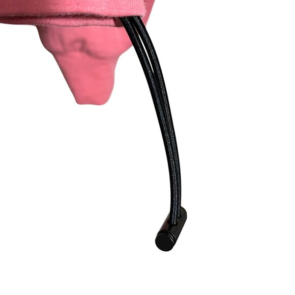 Adidas Women Hoodie with Front Pocket and cinch waist Coral/Pink color. Size L - Picture 7 of 7